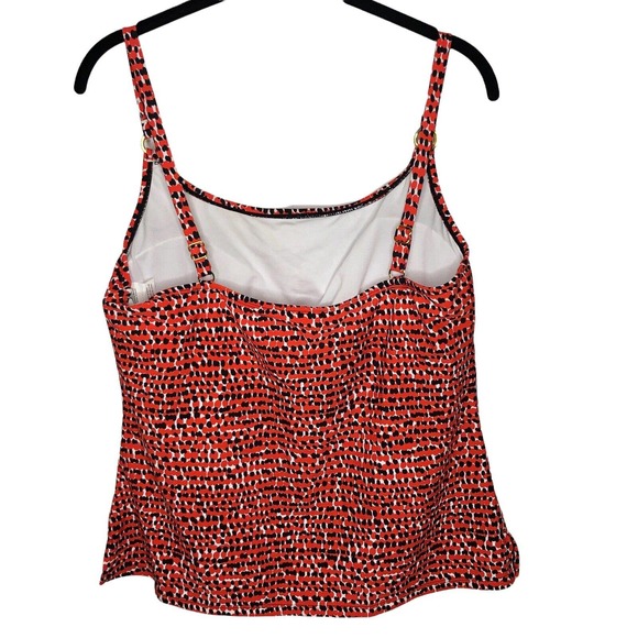 NWT Island‎ Escape Womens Tankni Size 12 Removeable Pads Abstract Print - Picture 3 of 6